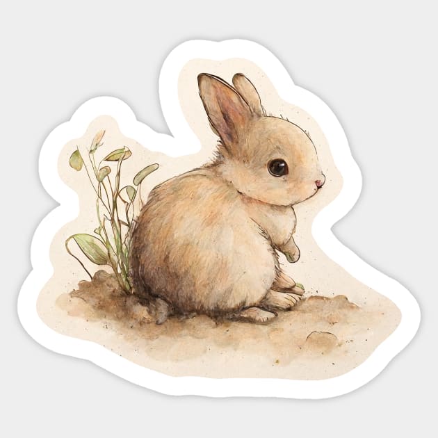 Sweet Bunny Sticker by Sunshine-thru-the-tees